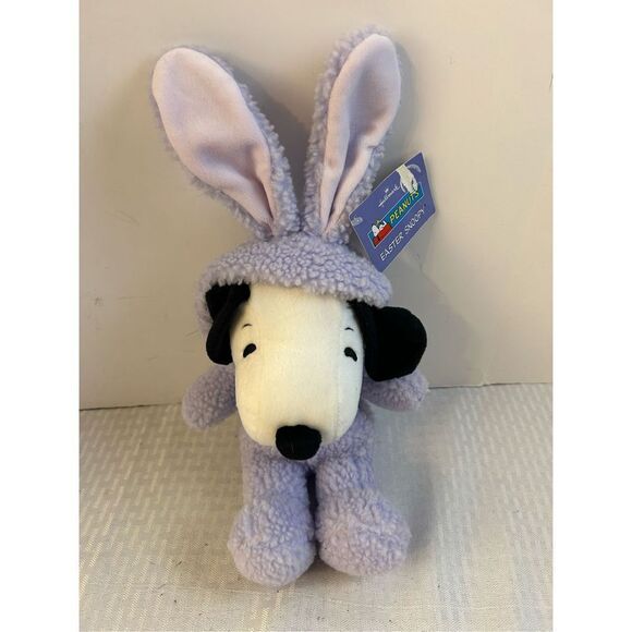 Hallmark peanuts snoopy plush purple bunny suit - Picture 1 of 6